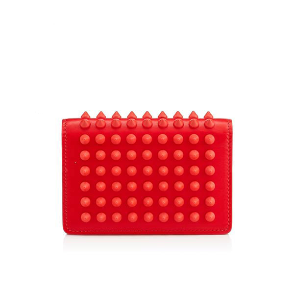 セレブ溺愛☆海外限定モデル多数☆【クリスチャン ルブタンコピー Christian Louboutin　2015年春夏新作】 milos spikes wallet 3155063M286